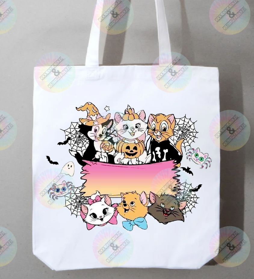 Personalized "Aristocats" trick or treat bag