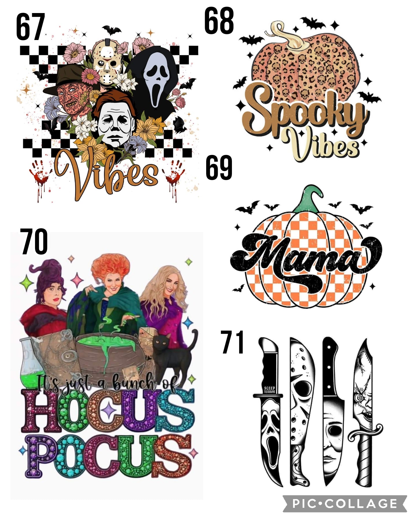 Halloween Designs (Bleached)
