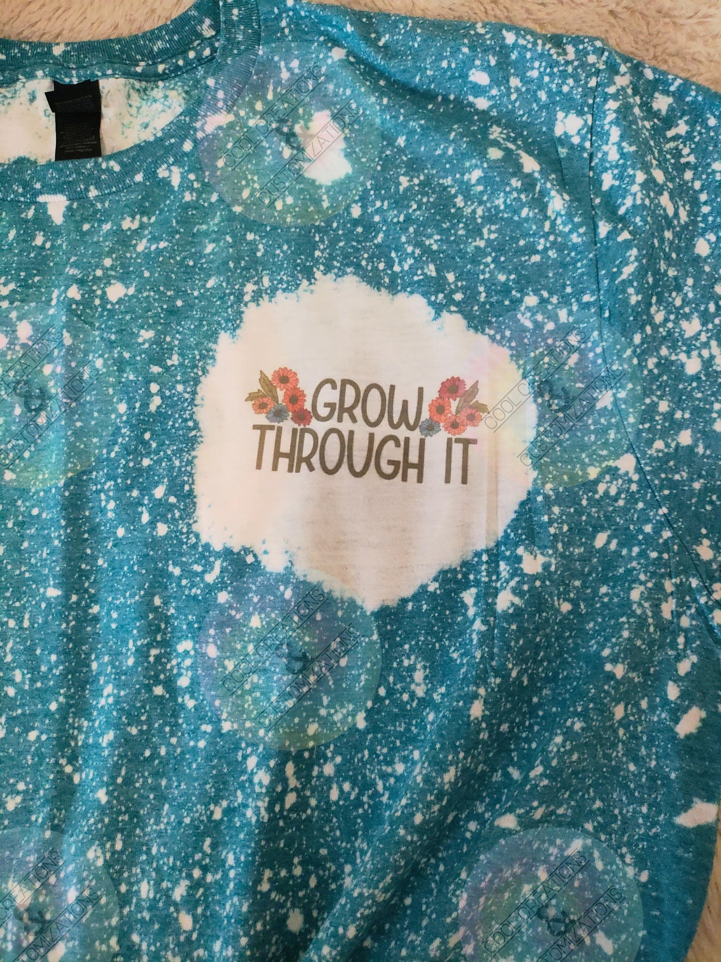 "Grow Through It" Bleached Tee