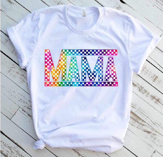 Rainbow checkered mama