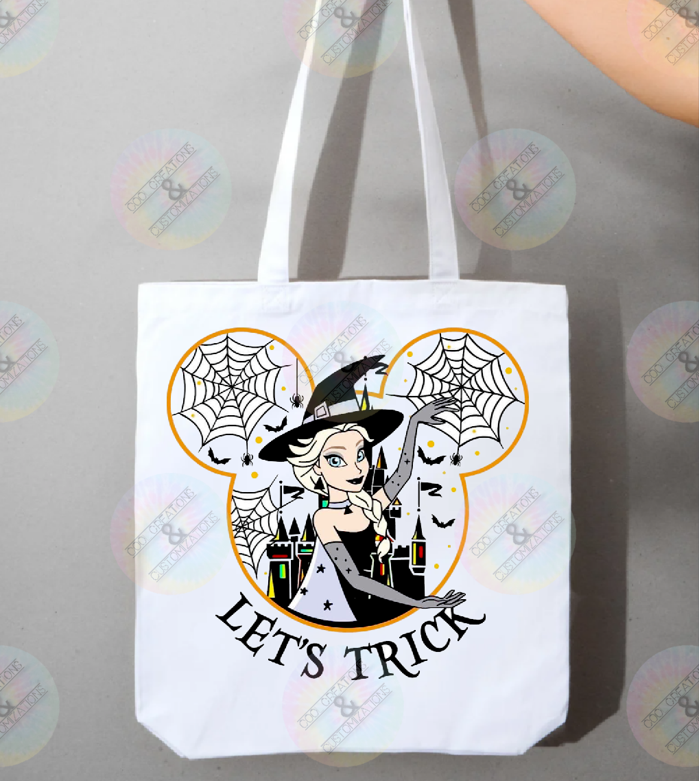 "Elsa" trick or treat bag