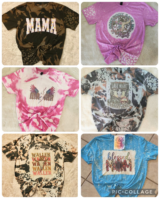 2 Mystery Bleached Tees Bundle