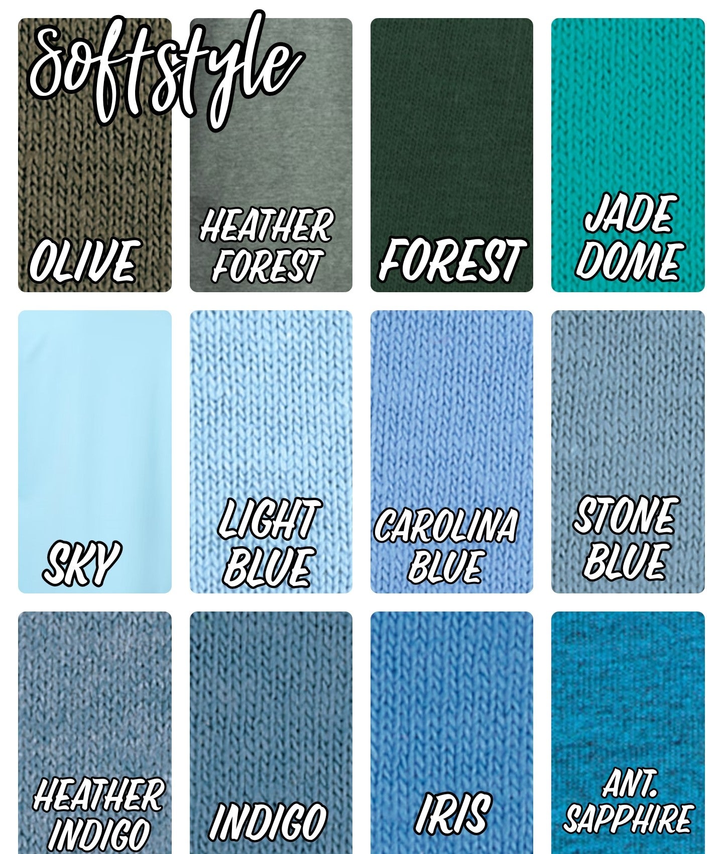 4X Solid Color T-Shirt Options