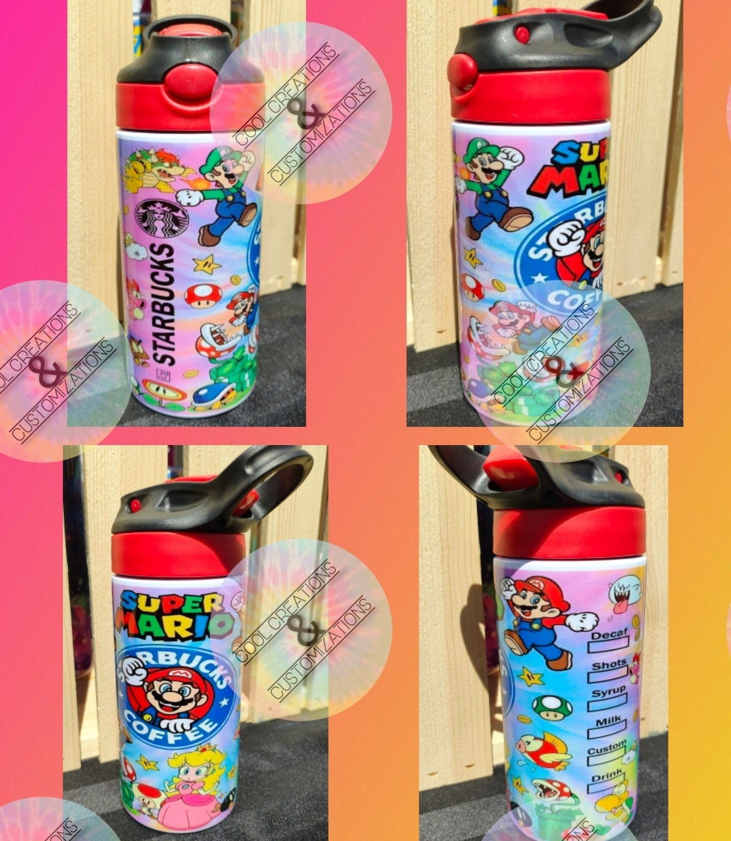 "Mario" 12oz Thermos
