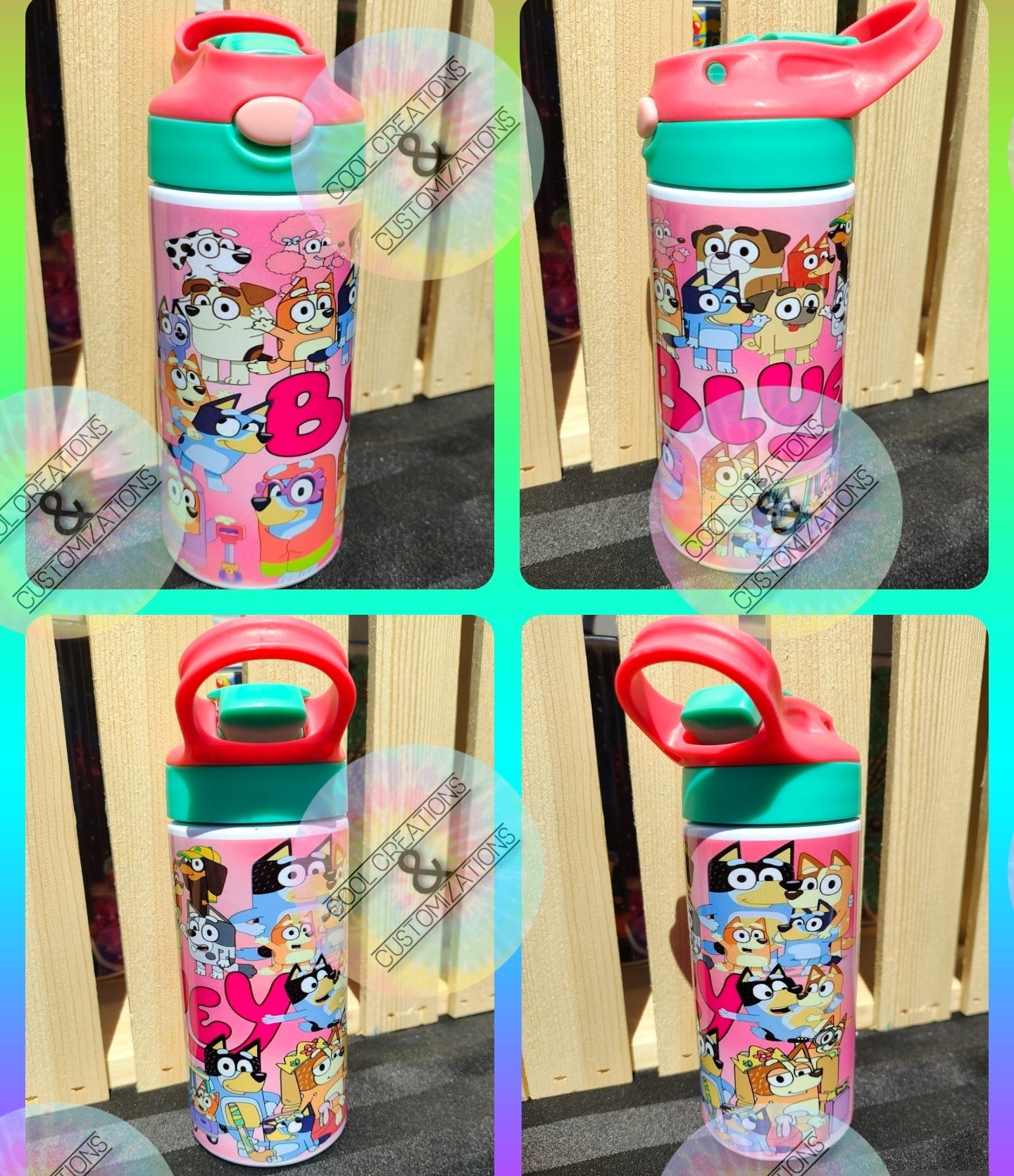 "Pink Bluey" 12oz Thermos