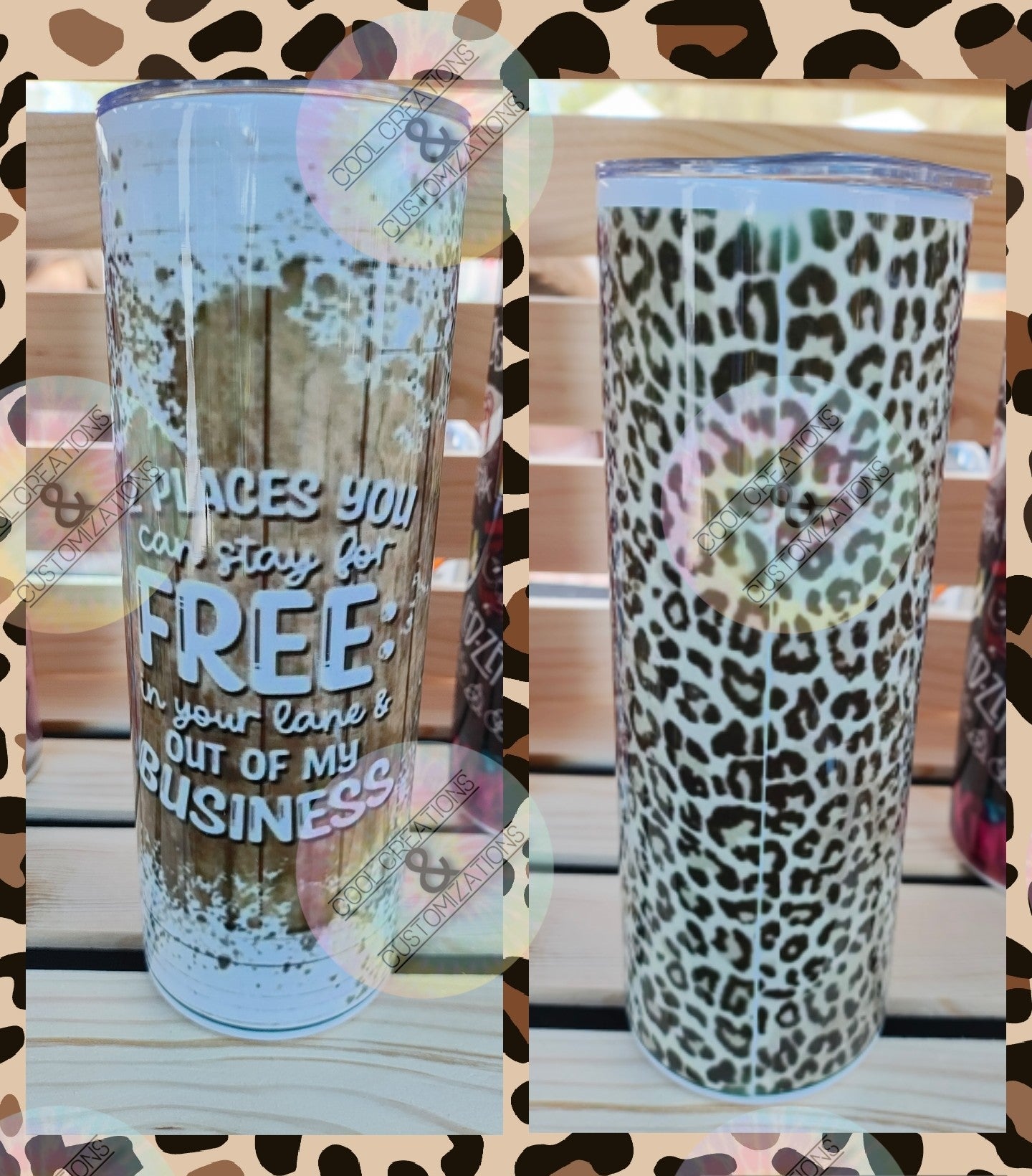 "2 Places You Can Stay For Free" 20oz Tumbler