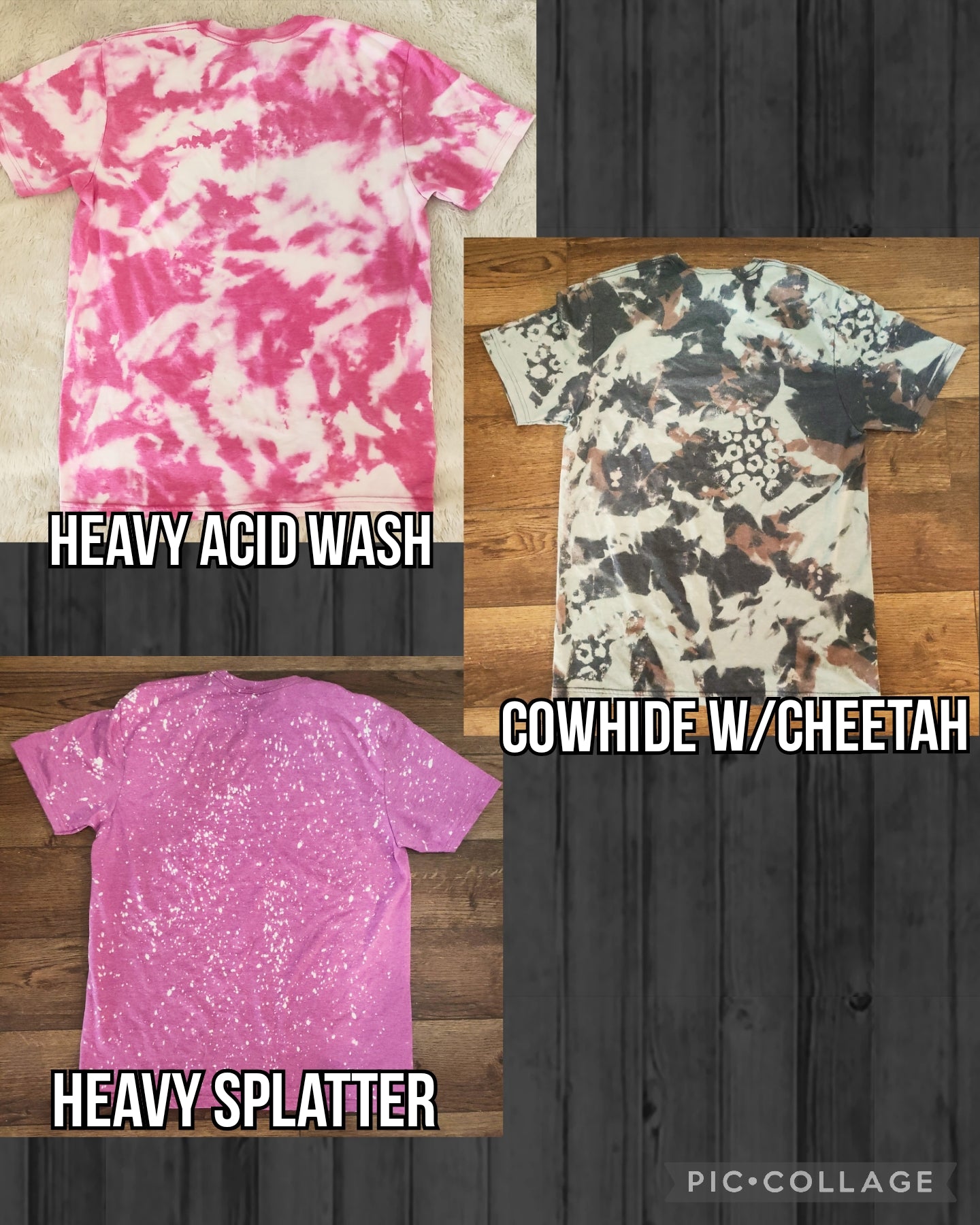 Small Bleach Tee's Listing