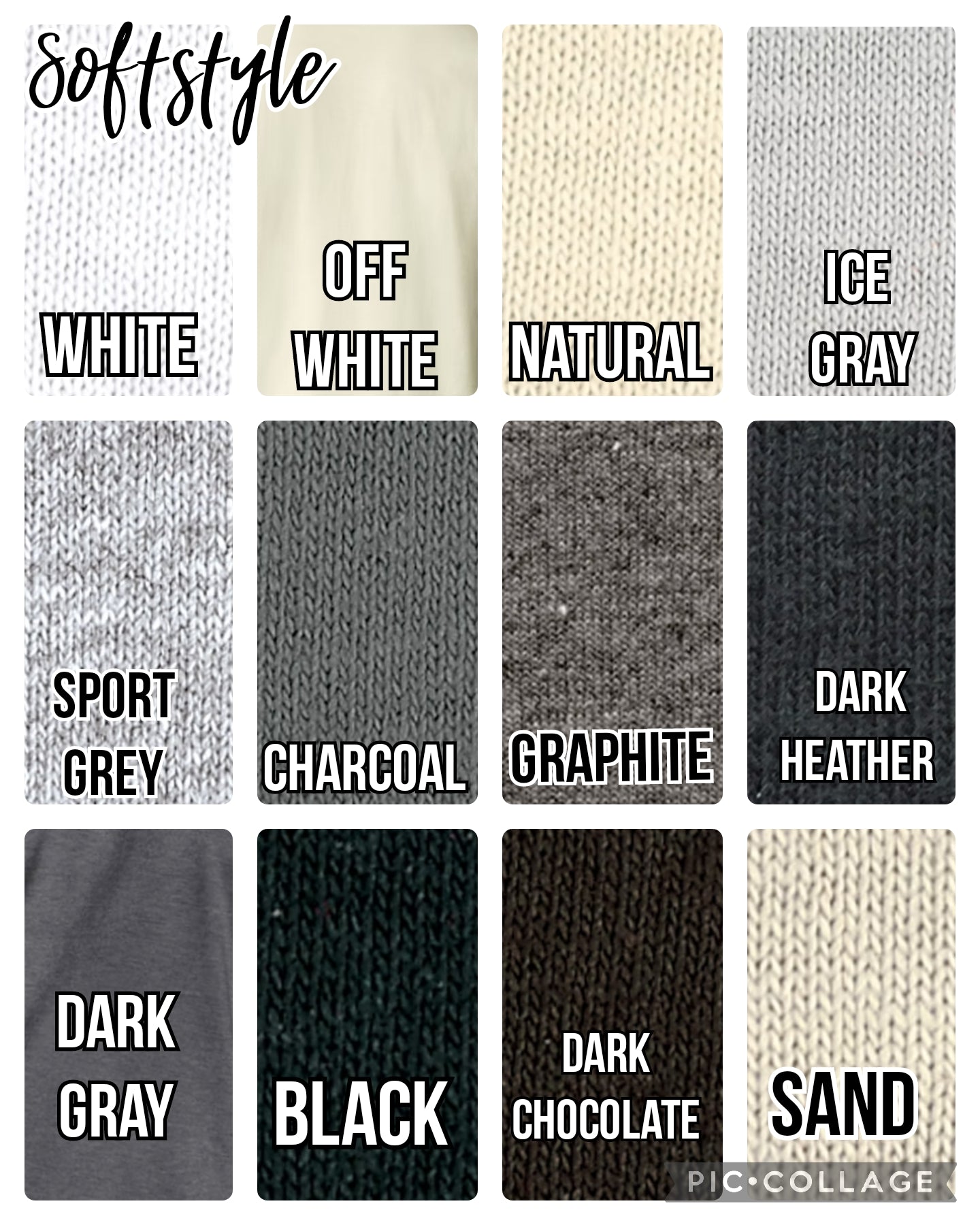 4X Solid Color T-Shirt Options