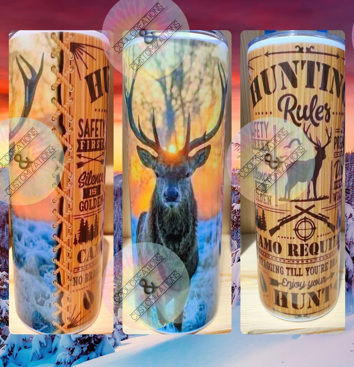 "Hunting Rules" 20oz Tumbler