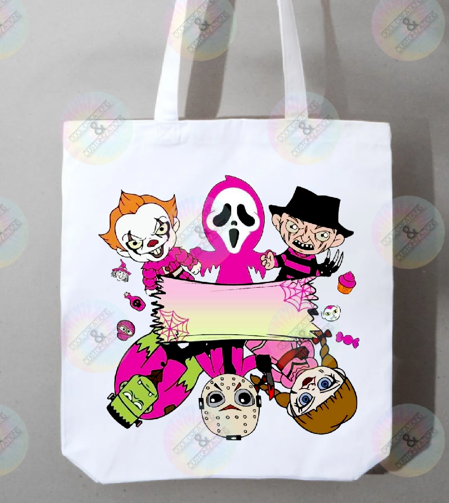 Personalized "Halloween Guys" trick or treat bag