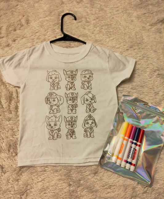 "Paw Patrol" Color me tee