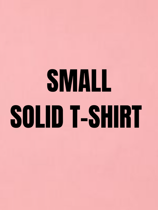 Small Solid Color T-Shirt Options
