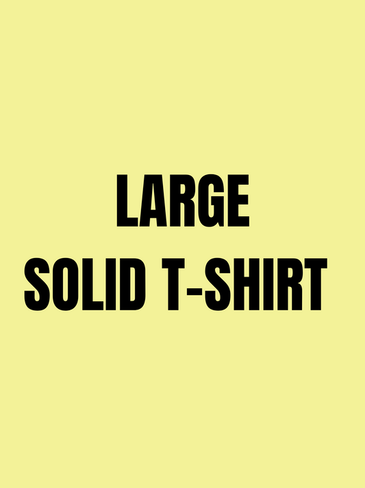 Large Solid Color T-Shirt Options