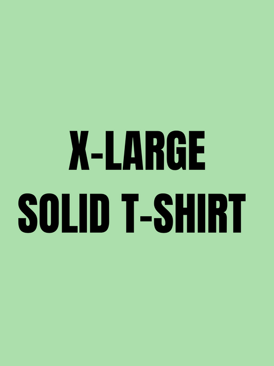 X-Large Solid Color T-Shirt Options
