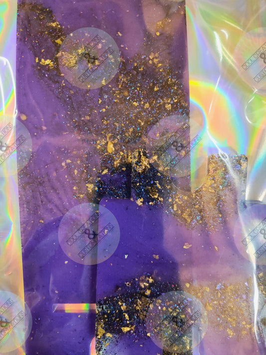 Purple, Blue, & Gold Phone Stand