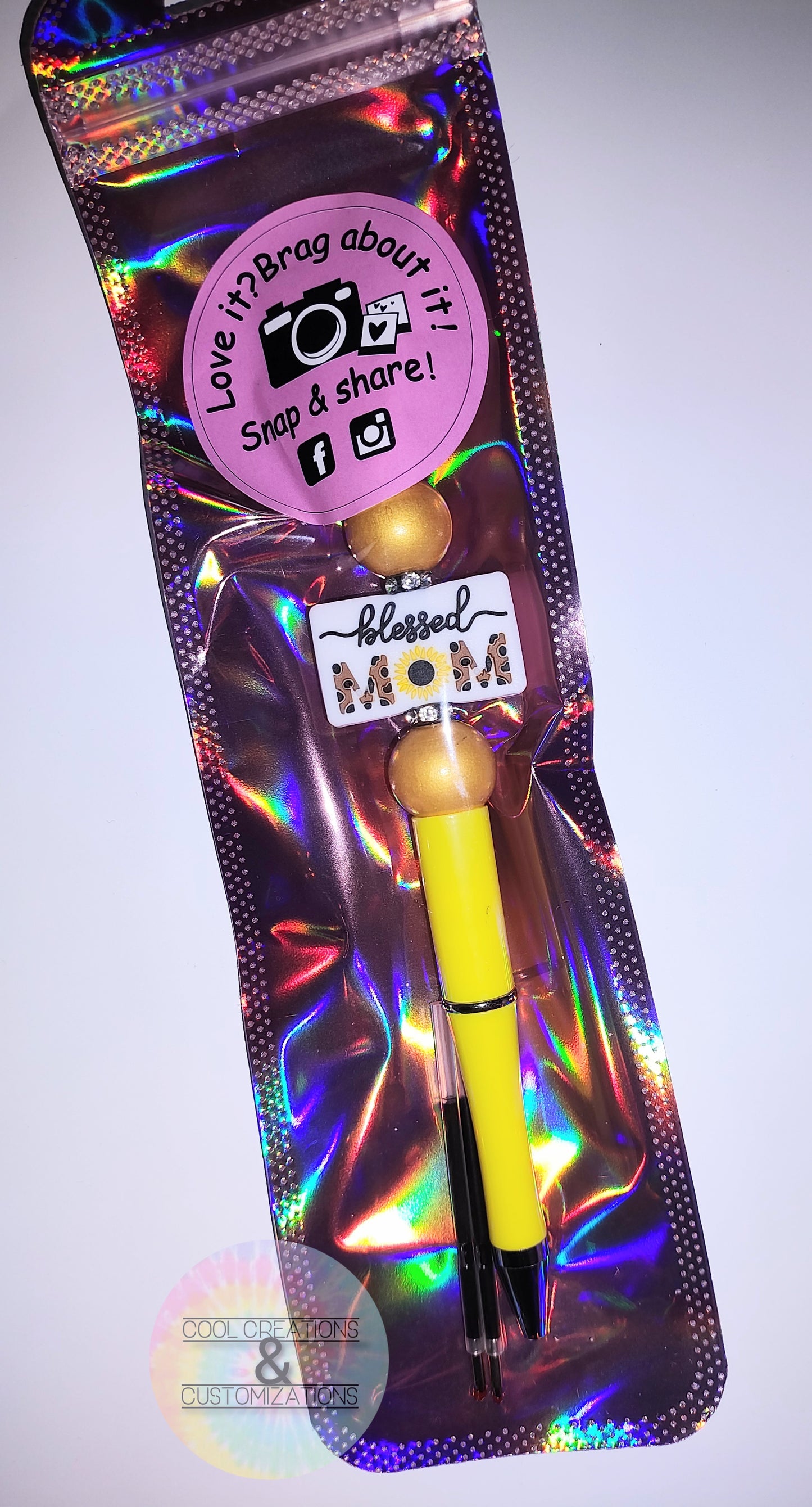 "Blessed Mama" Beaded Pen