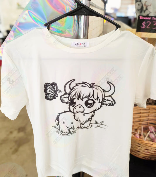 "Highland Cow" Color me tee