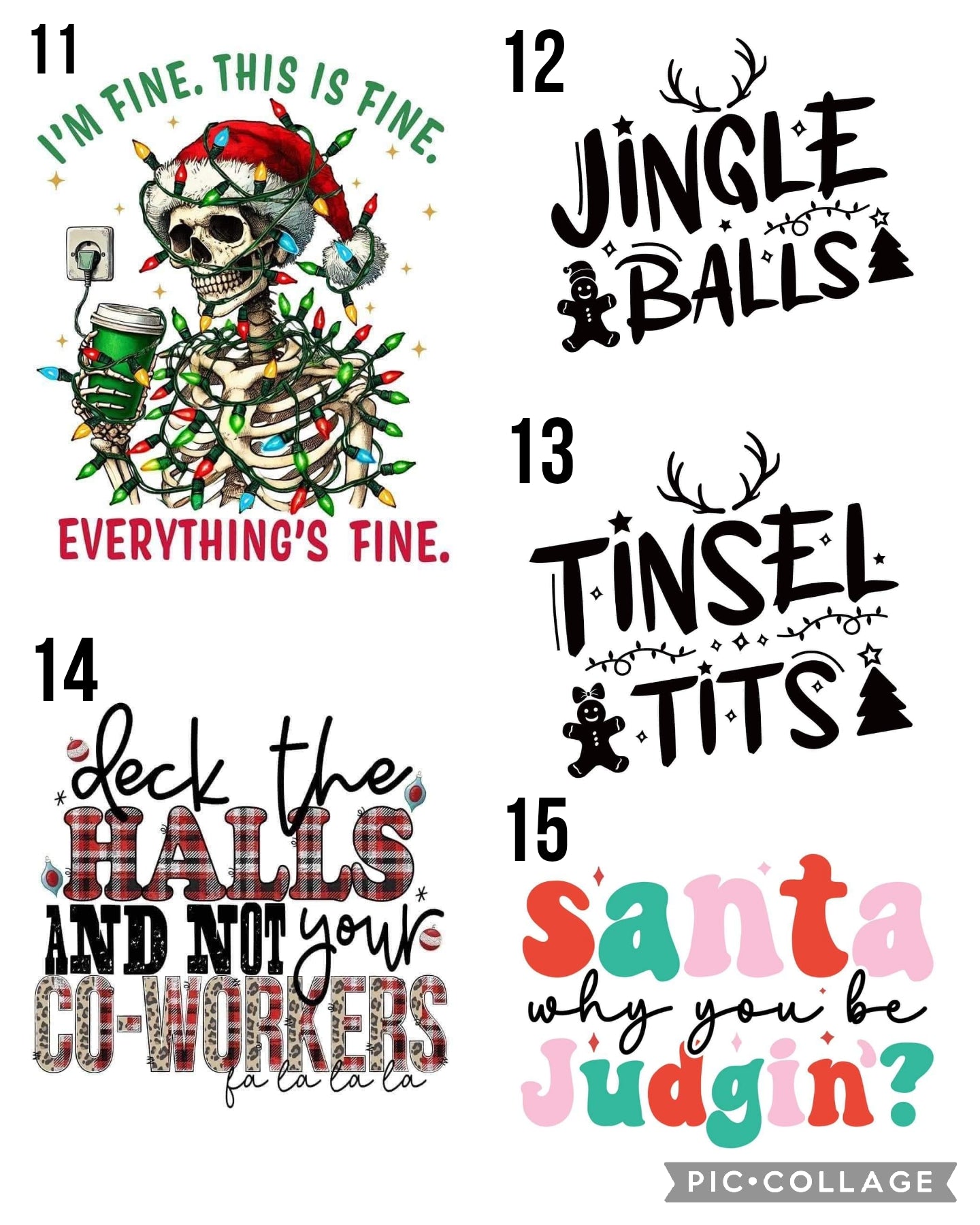Christmas Designs (Bleached)