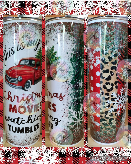 "This Is My Christmas Movie Watching Tumbler" 20oz Tumbler