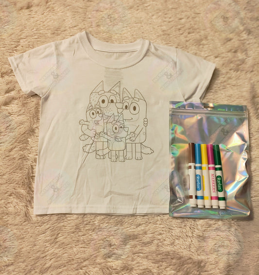 "Bluey" Color me tee