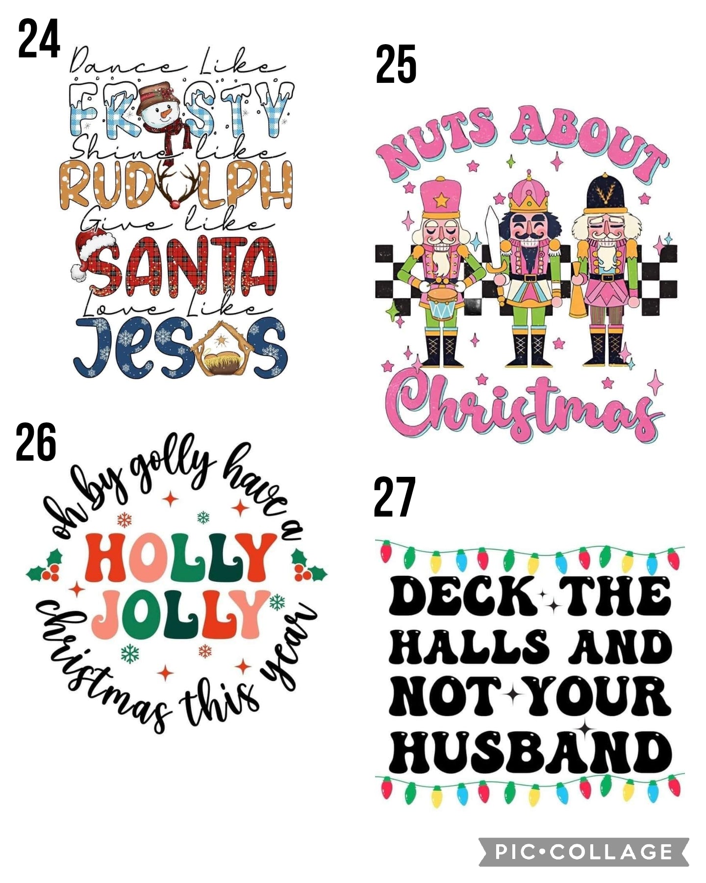 Christmas Designs (Bleached)