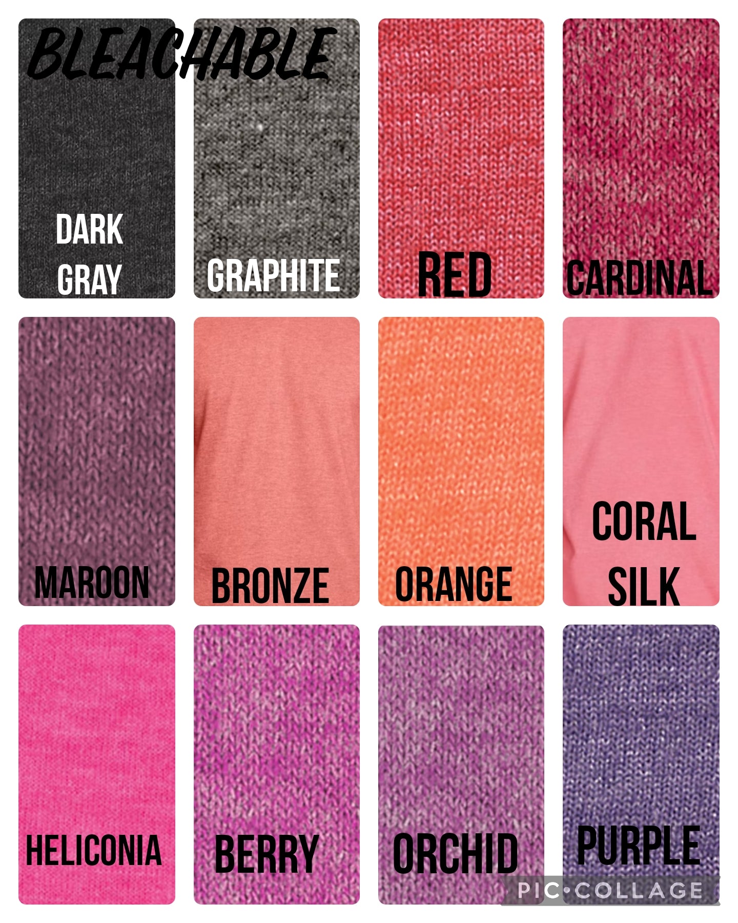 Small Bleach Tee's Listing