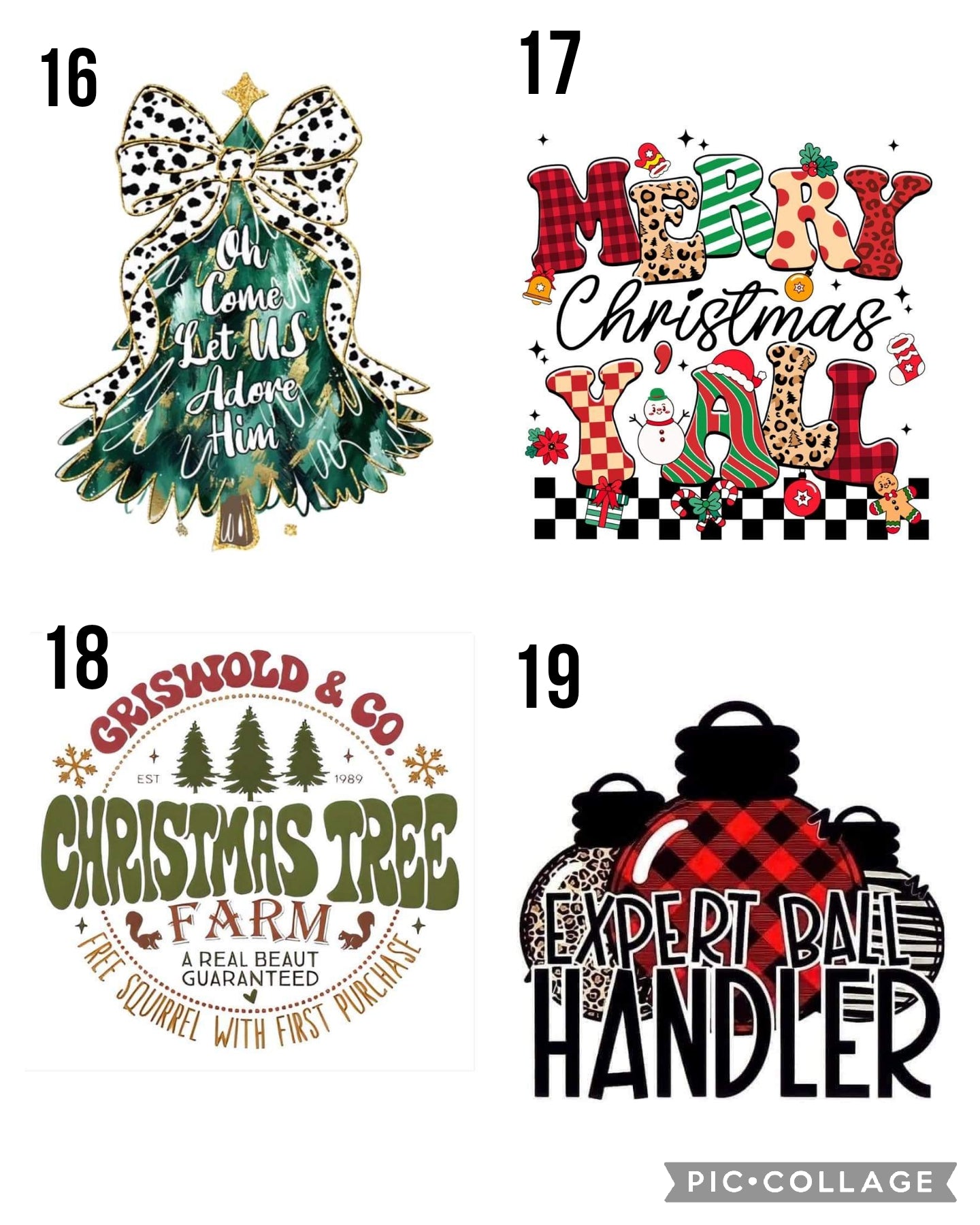 Christmas Designs (Bleached)