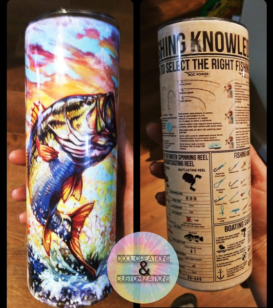 "Fishing Knowledge" 20oz Tumbler