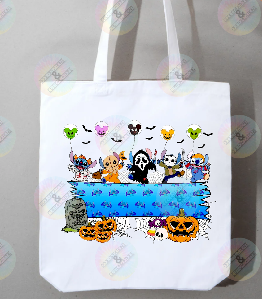 Personalized "Stitch" trick or treat bag