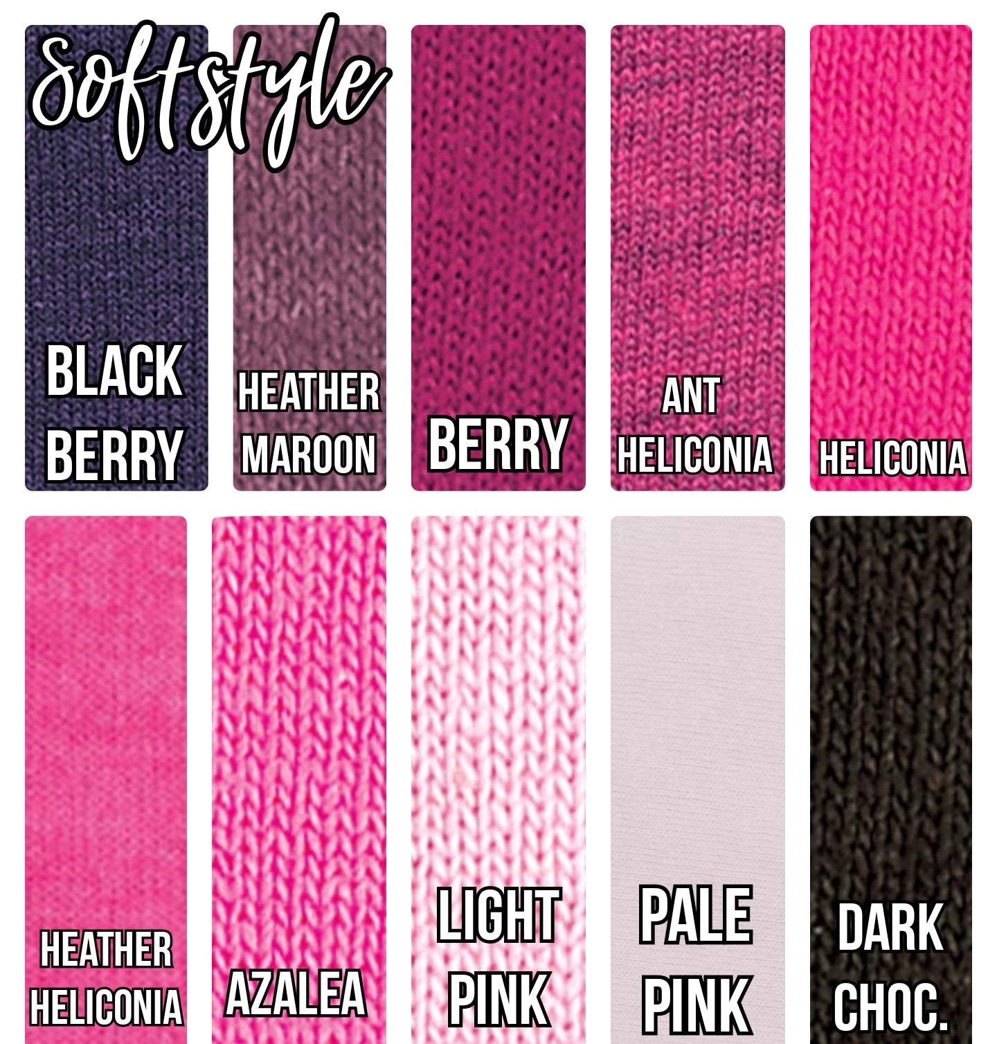 Large Solid Color T-Shirt Options