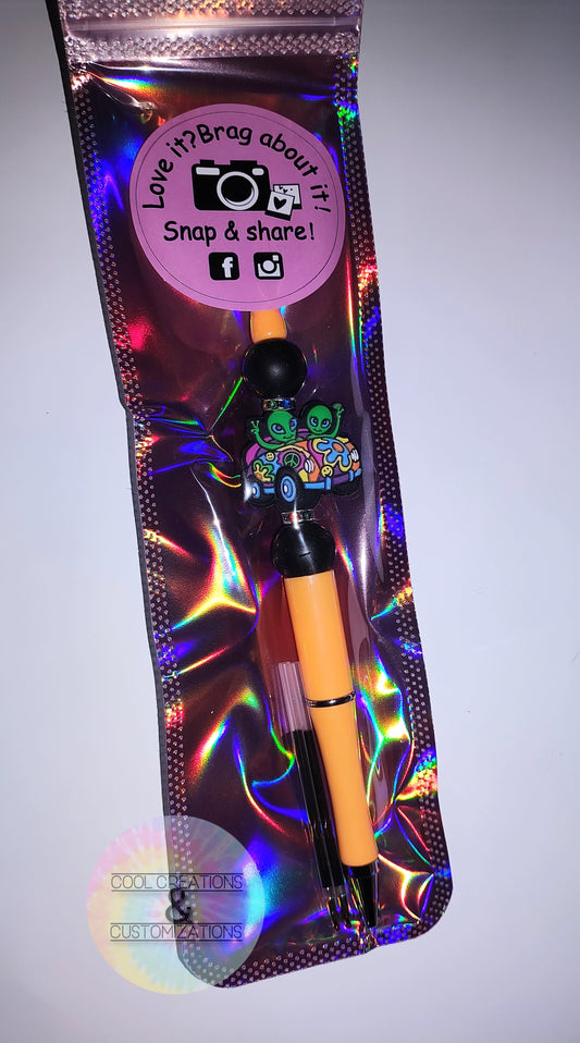 "Alien" Beaded Pen