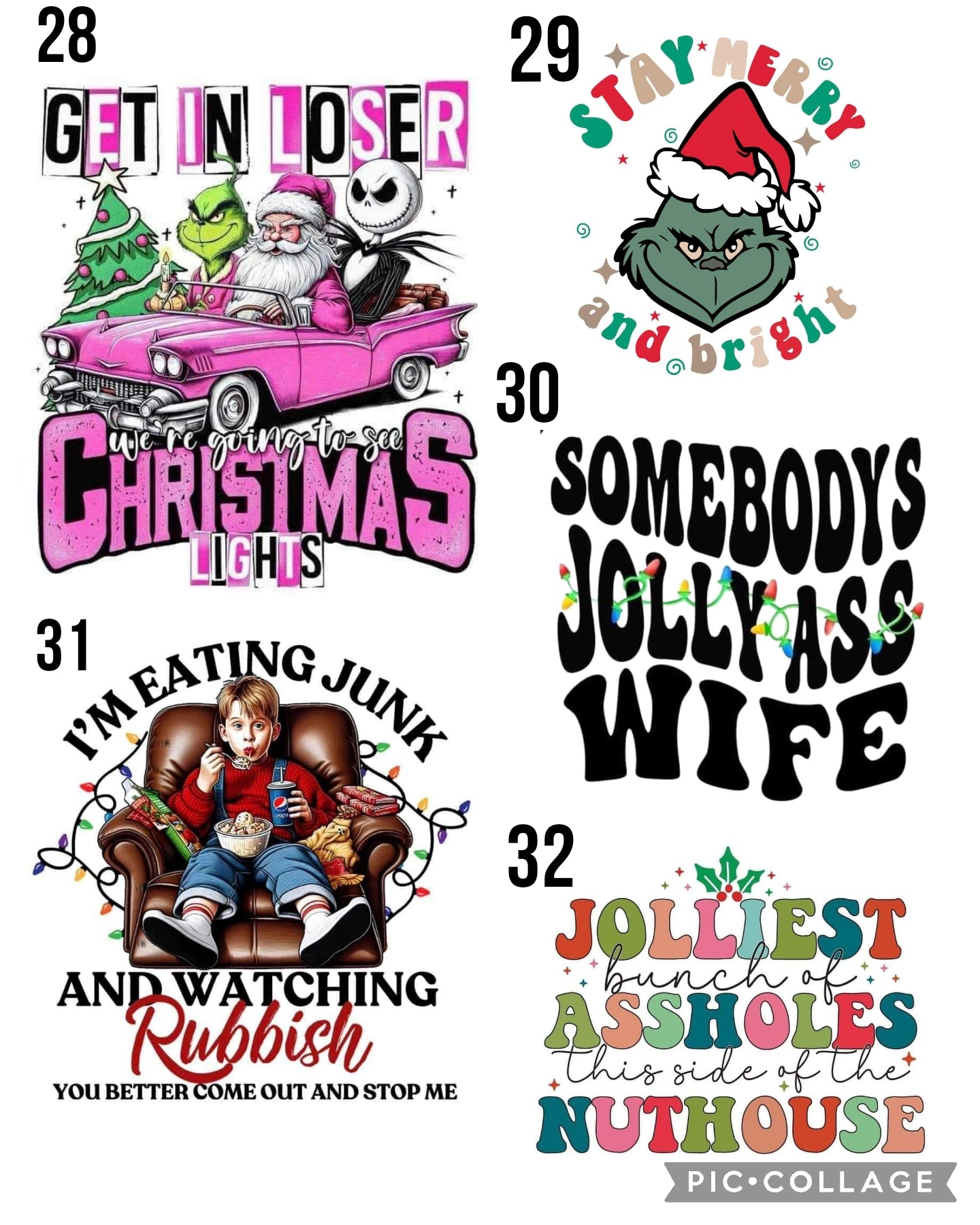 Christmas Designs (Bleached)