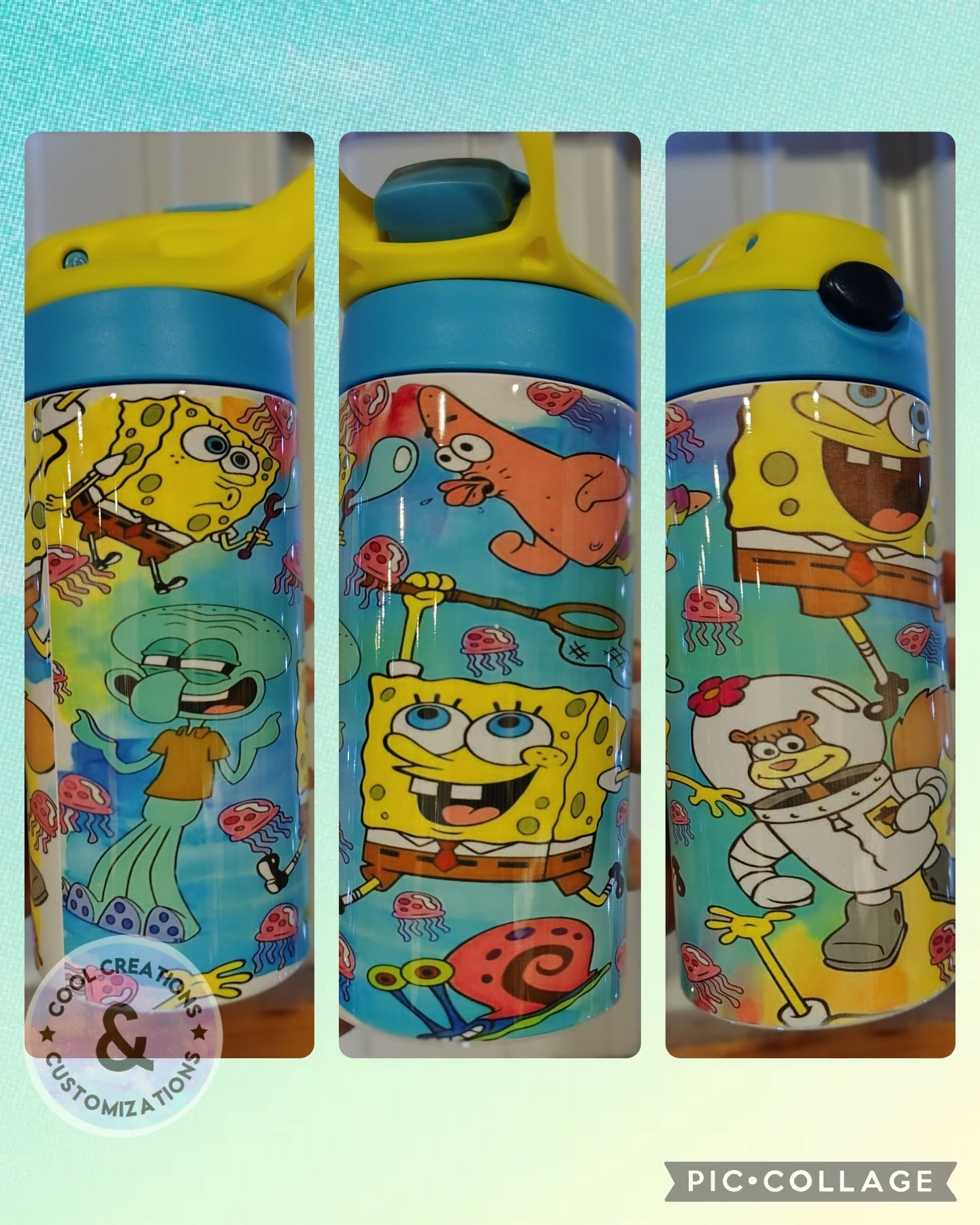 (2) Spongebob 12oz thermos